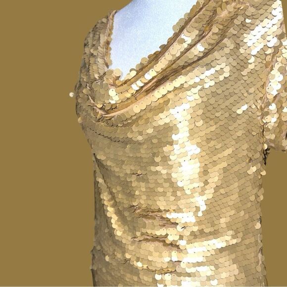 Inc gold sequined top! New - Picture 6 of 11